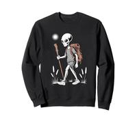 Funny Alien UFO Camping Aventuras al aire libre Senderismo Sudadera