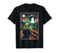 Funny Alien UFO Secuestro El Grito Pintura Camiseta
