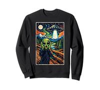 Funny Alien UFO Secuestro El Grito Pintura Sudadera