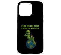 Funny Alien Vibing on Earth UFO Meme Hombres Mujeres Niños Carcasa para iPhone 15 Pro MAX