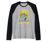 Funny All Teachers Love Brains Halloween Enseñanza Aula Camiseta Manga Raglan