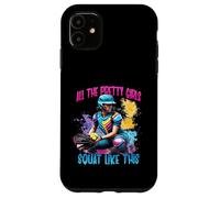 Funny All The Pretty Girls Squat Like This Softball Catcher Carcasa para iPhone 11