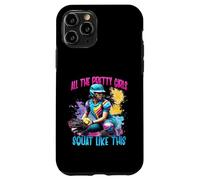 Funny All The Pretty Girls Squat Like This Softball Catcher Carcasa para iPhone 11 Pro