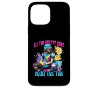 Funny All The Pretty Girls Squat Like This Softball Catcher Carcasa para iPhone 13 Pro MAX