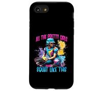 Funny All The Pretty Girls Squat Like This Softball Catcher Carcasa para iPhone SE (2020) / 7/8