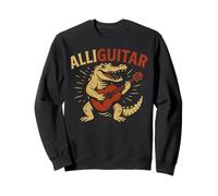 Funny Alligator Guitar Music Pun Animal Acoustic Joke Item Sudadera