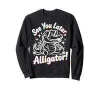 Funny Alligator Pun See You LATER Teacher Gator Sudadera
