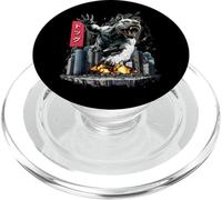 Funny American Bull Terrier Dog Kaiju Monster Japonés PopSockets PopGrip para MagSafe