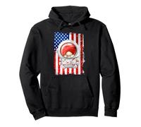 Funny American Flag Themed Grumpy GNOME For Men Space Lovers Sudadera con Capucha