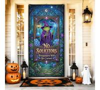 Funny Amphibian Wizard Fantasy Quote Halloween Door Covers 36 x 72 pulgadas | Letrero con cita humorística, letrero de puerta delantera, ajuste de bosque de fantasía, estética de mago fantástico