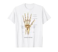Funny Anatomía Mano Hueso Humano Ciencia Anatómica Educación Camiseta