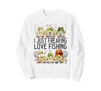 Funny Angler Gnomes Graphic For Fisherman Who Loves Fishing Sudadera