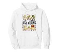 Funny Angler Gnomes Graphic For Fisherman Who Loves Fishing Sudadera con Capucha