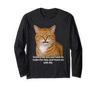 Funny Angry Annoyed Cat Face Meme Unimpressed Orange Cat Pun Manga Larga