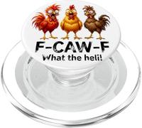 Funny Angry Chickens - F-Caw-F - ¡Qué Demonios! PopSockets PopGrip para MagSafe