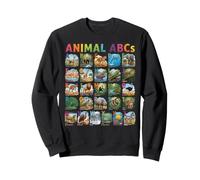 Funny Animal Alphabet A-Z ABCs Learning Letters for Kids Sudadera