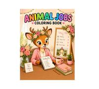 Funny Animal Careers Coloring Book: 50+ Cute and Silly Animal Jobs to Color | Adorable Animals with Big Dreams, Bold and Easy Designs for Kids Ages 3-10