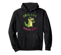 Funny Animal Cool Kids Always Smile, Crocodile Alligator Sudadera con Capucha