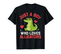 Funny Animal Crocodile, Just a Boy Who Loves Alligators Camiseta