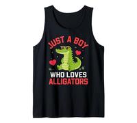 Funny Animal Crocodile, Just a Boy Who Loves Alligators Camiseta sin Mangas