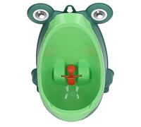 Funny Animal Forma Pee Training Urinal para Entrenadores de Macetas Montadas en la Pared para Niños Pequeños, Plástico, Tazas de Succión (GREEN)
