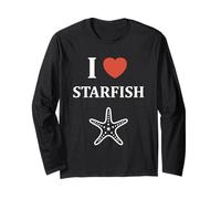 Funny Animal Ocean Minimalist Simple i Love Starfish Manga Larga