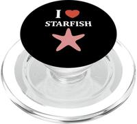 Funny Animal Ocean Minimalist Simple i Love Starfish PopSockets PopGrip para MagSafe