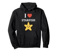 Funny Animal Ocean Minimalist Simple i Love Starfish Sudadera con Capucha