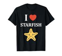Funny Animal Ocean Simple i Love Starfish Camiseta