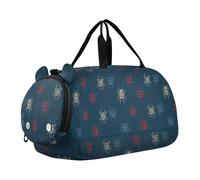 Funny Animal Spider - Bolsa de gimnasio pequeña con compartimento para zapatos, multifuncional, para fin de semana, práctica escolar, deportes, bolsa de viaje para hombre