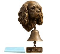 Funny Animal Welcome Doorbell,Retro Bulldog Pug West Highland White Terrier Hanging Bell,Wall-Mounted Resin Decorative Doorbells for Farmhouse Yard Garden (Style j, 13*9.5*27cm/5.1*3.7*10.6in)