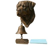 Funny Animal Welcome Doorbell,Retro Bulldog Pug West Highland White Terrier Hanging Bell,Wall-Mounted Resin Decorative Doorbells for Farmhouse Yard Garden (Style i, 13*9.5*27cm/5.1*3.7*10.6in)