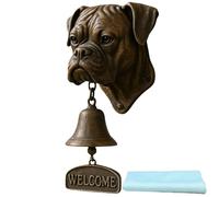 Funny Animal Welcome Doorbell,Retro Bulldog Pug West Highland White Terrier Hanging Bell,Wall-Mounted Resin Decorative Doorbells for Farmhouse Yard Garden (Style b, 13*9.5*27cm/5.1*3.7*10.6in)