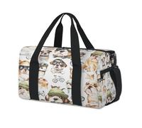 Funny Animals - Bolsas de lona deportivas para niños, niñas, niños, mujeres, hombres, durante la noche, fin de semana, bolsa de viaje, gimnasio, bolsas de lona casuales