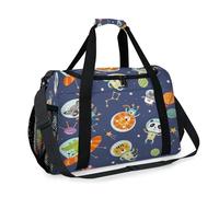 Funny Animals in Space - Bolsa de viaje para niñas, niños, mujeres y hombres, fin de semana, bolsa de hombro para viajes, deportes, gimnasio