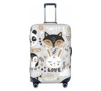 Funny Animals Series - Fundas elásticas para equipaje de viaje, 45,7 a 81,3 cm, Black, L