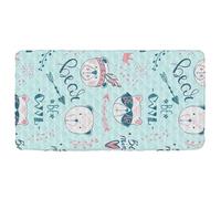 FUNNY ANIMAS - Sábana bajera portátil impermeable para cuna, portátil, para niños, cama de camping, 127,7 x 63,5 cm (sábanas, cama no incluida)