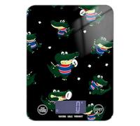 Funny Anime Crocodiles Rugby Black - Báscula digital de dieta impermeable para alimentos, 11 libras/0 18 onzas, 5 kg/5 g, báscula digital de cocina con 4 unidades para pérdida de peso (pilas no