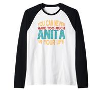 Funny Anita Personalized Camiseta First Name Joke Item Camiseta Manga Raglan