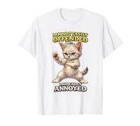 Funny Annoyed Cat Meme Karate Kitten Sarcastic Humor Camiseta
