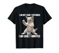 Funny Annoyed Cat Meme Martial Arts Kitten Sarcastic Humor Camiseta