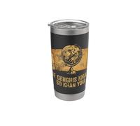 Funny AP World History Juego de palabras si Genghis Khan So Khan You Vaso térmico de acero inoxidable de doble pared
