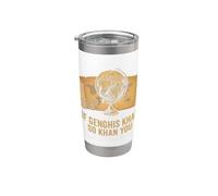 Funny AP World History Juego de palabras si Genghis Khan So Khan You Vaso térmico de acero inoxidable de doble pared