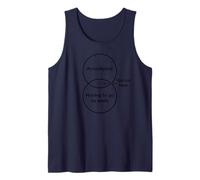 Funny Apocalypse Tener que trabajar Estás Aquí Venn Diagrama Bk Camiseta sin Mangas