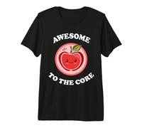 Funny Apple Awesome To The Core Cute Kawaii Fruit Food Juego de Palabras Camiseta Premium