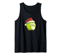 Funny Apple in Santa Claus Look para niños y niñas Camiseta sin Mangas