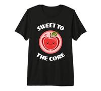 Funny Apple Sweet To The Core Lindo Kawaii Fruta Comida Juego de Palabras Camiseta Premium