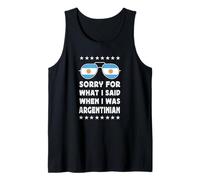 Funny Argentinian Joke Argentinian Pride Argentina Flag Camiseta sin Mangas