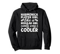 Funny Armónica Player Girl Like A Regular Only Cooler Sudadera con Capucha