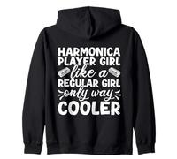 Funny Armónica Player Girl Like A Regular Only Cooler Sudadera con Capucha